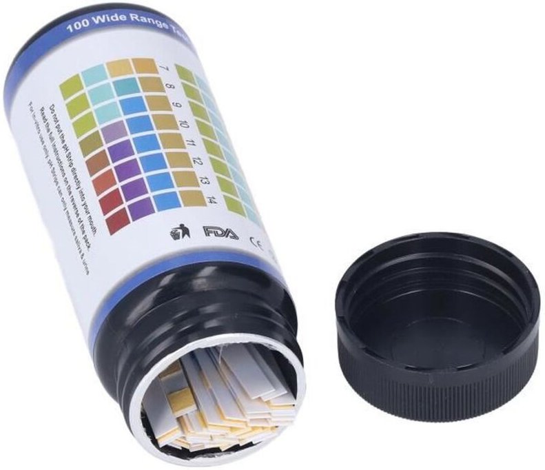 100 pH-Teststreifen, präzise kolorimetrische Methode, Teststreifen für Urin und Trinkwasser, für Aquarien, Schwimmbäder ...