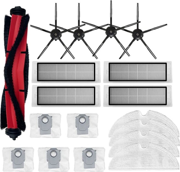 Hauptbürste Seitenbürste Hepa-Filter Staubbeutel Mopptuch für Roborock Q5 Q5+ Roboter-Staubsauger Ersatzteile