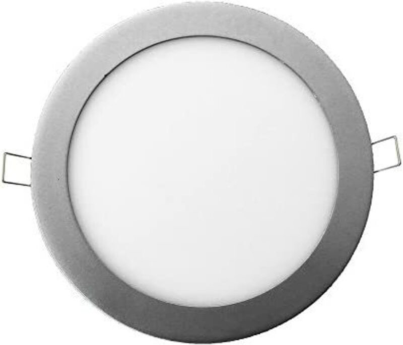 EDM - Rundes LED-Einbaudownlight 20w Kaltlicht 6400k 1500lm chrom ø22,5cm