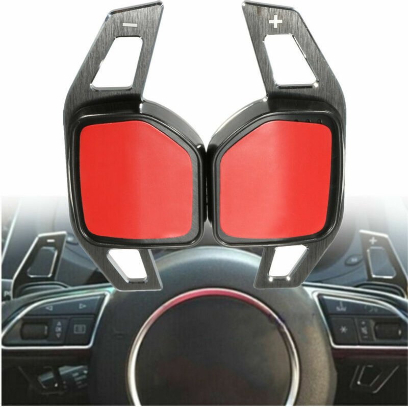 Paar Schaltwippen für das Lenkrad, passend für Audi A1 A3 A4 A6 A7 A8 Q5 Q7 TT R8