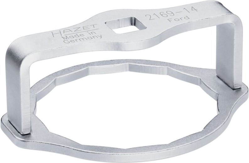 Lfilterschlüssel 2169-14, 1/2 (12,5 mm) Vierkant hohl, Außen 14-kant Profil, sw 73 - Hazet