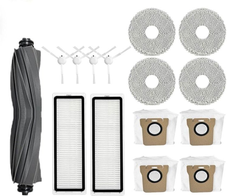 Für Dreame L10S Ultra / S10 Pro Zubehör für xiaomi Mijia Omni 1S B101CN X10+ Roboter Vakuum Wichtigsten Seite Pinsel fil...