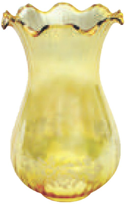 Cádiz Braunglas Lampenschirm 19,5x12cm Mund 5,5cm