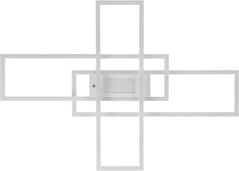 Deckenlampe led Deckenleuchte Wohnzimmer - Dimmbar Wohnzimmerlampe 50W Modern Design mit Fernbedienung aus Metall Decken...