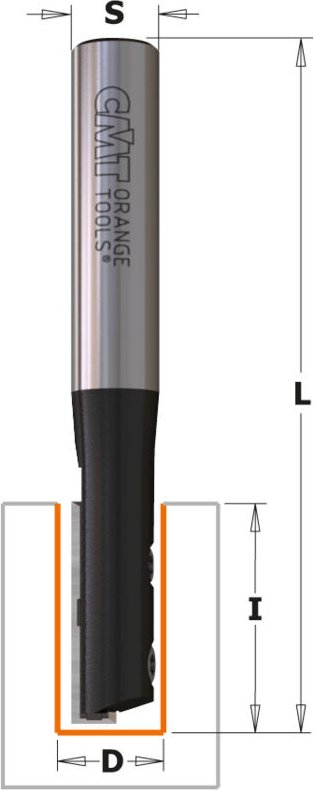 651.681.11 Nutfräser Mit Messer Z1 S=12,7 D=8x20x67 Re