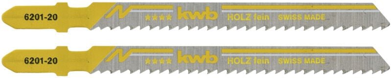 KWB - 620120 Stichsägeblätter, Holzbearbeitung, hcs, Einnockenschaft, 2 x fein 2 St.