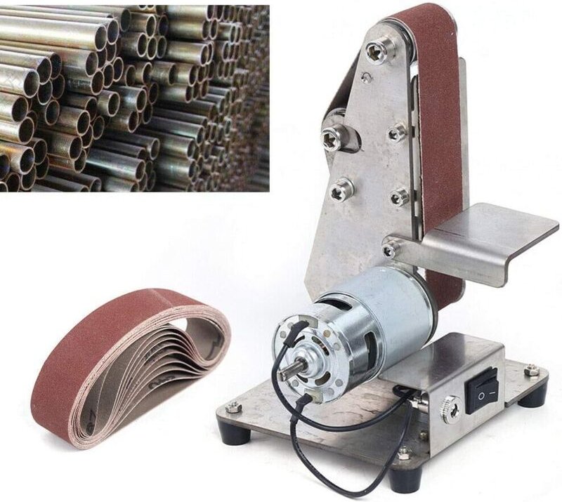 Polier Bandschleifer Tellerschleifer Poliermaschine Bandschleifmaschine Schleifen 895 motor