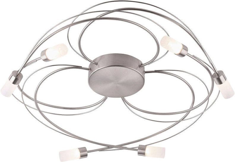 Deckenlampe Wohnzimmerleuchte Dimmer Deckenleuchte Schlafzimmerlampe Küchenleuchte, Metall silber, Simply Dim, led 23,5W...