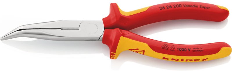 Knipex 26 26 200 SB Flachrundzange 200 mm