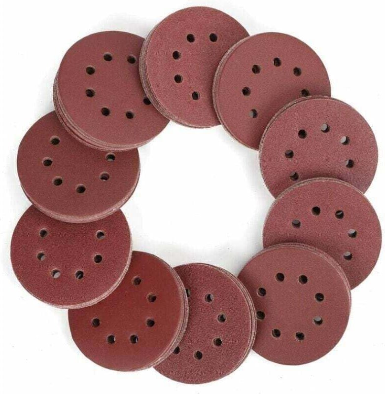 150 Stück Schleifscheiben, 125 mm Schleifscheiben mit 8 Löchern, Körnung 60, 80, 100, 120, 150, 180, 240, 320, 400, 600 ...