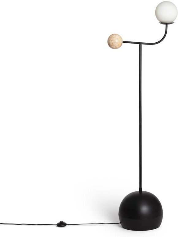 Stehlampe Metall Bradwall Schwarz