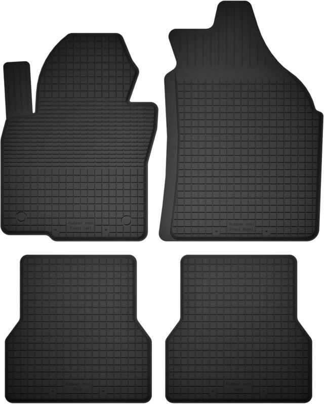 Gummifußmatten, 4er-Set, universell passend für: Mini Cooper III F56 Schrägheck (ab 2014)