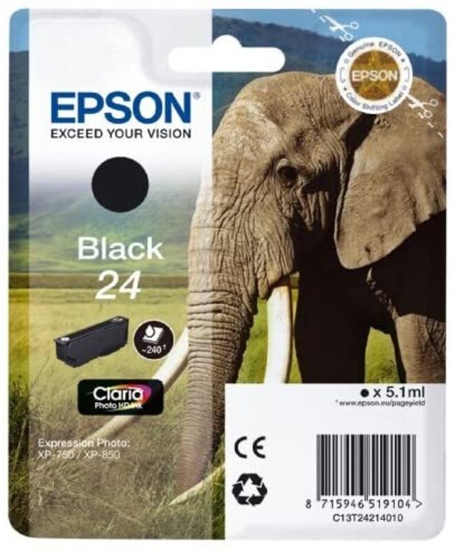 Epson Tintenpatrone schwarz Claria Photo HD T 242 T 2421