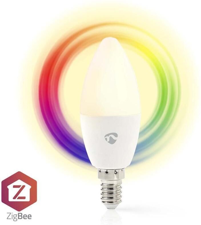 Smartlife full farg glodlampa zigbee 30 e14 470 lm 49 w rgb varm till cool vit 2200 - 6500 k android ios ljus 1 st