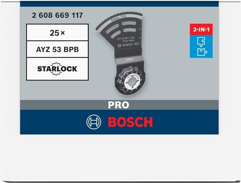 Bosch PRO AYZ 53 BPB Blatt für Multifunktionswerkzeuge 53 x 40 mm - 2608669117