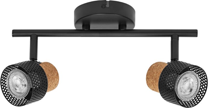 Ledvance - LED-Deckenleuchte, 4058075828681, 2 x GU10, 6,8W, 460lm, 2700K, schwarz