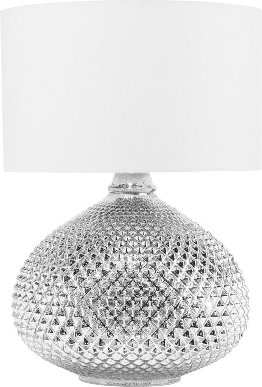 Tischlampe MADON Glas Silber