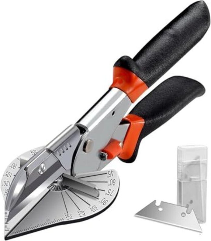 Mehrwinkel-Gehrungsschere, Schneidwerkzeug von 45 bis 135 Grad, multifunktionale Schere für PVC-, Holz- und Kunststoff-K...