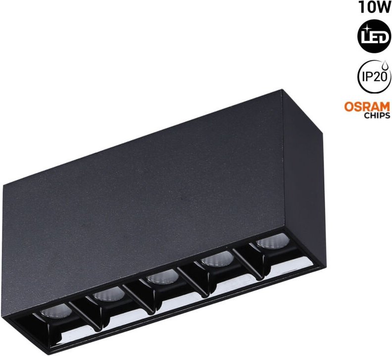 Barcelona Led - LED-Linienstrahler Aufputz - 10W - UGR18 - CRI90 - Chip osram