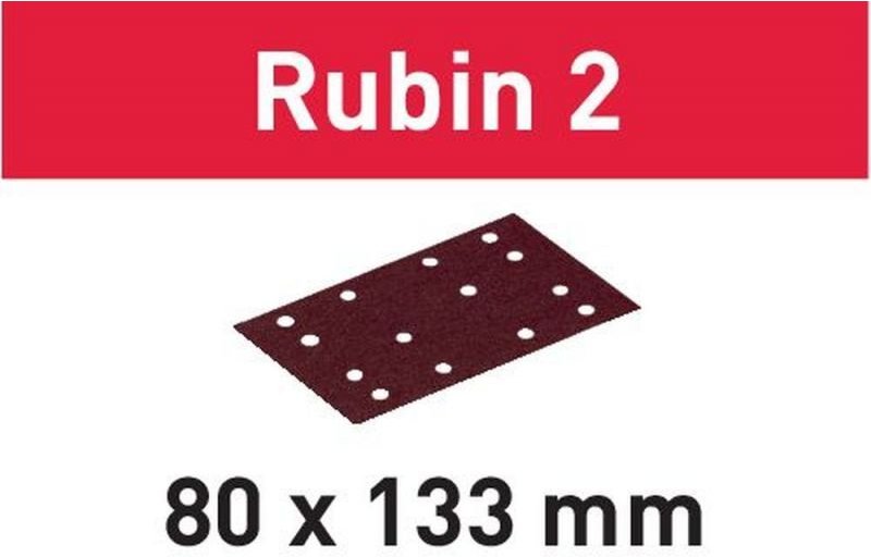 Schleifstreifen stf 80X133 P120 RU2/50 Rubin 2 – 499050 - Festool