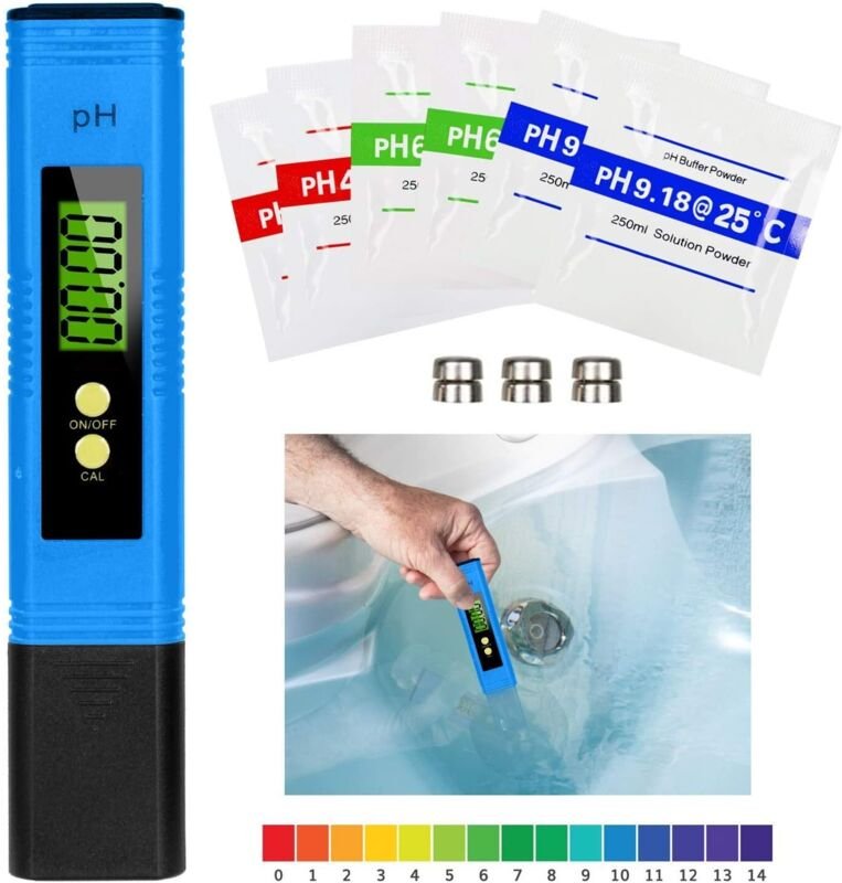 Digitales LCD-PH-Meter, Wasserqualitätstester, Messbereich 0–14 Ph, 0,01 Ph, Genauigkeit für Trinkwasser, Aquarien, Hydr...