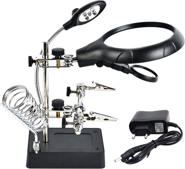 Schweißlupe 3x Desktop-Reparaturwerkzeug EU-Stecker