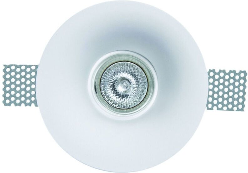 Trade Shop - fester einbau-spotlighthalter aus gips für runde led-lampen 11,5 -