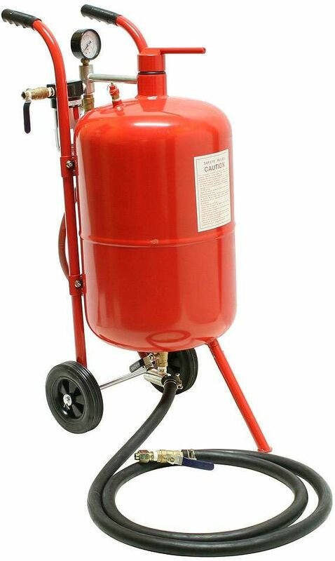 Varan Motors - NESB-02-2 mobiler sandstrahler 38 liter sandstrahlgerät mobil sandstrahlen inkl. zubehör