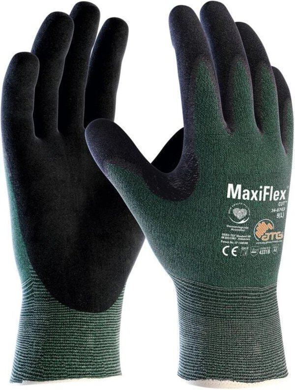 FP - Schnittschutzhandschuhe MaxiFlex Cut™ 34-8743 Gr.8 grün/schwarz en 388 psa ii 12 Stk