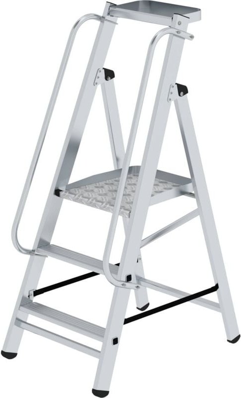 Günzburger Steigtechnik Plattformleiter steckbar mit 2 Handläufen - 052083