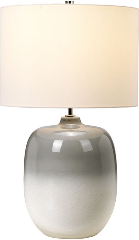 Chalk Farm Tischlampe aus Keramik mit Trommelschirm