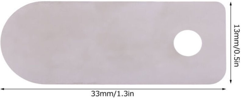 Ventilplatte für Luftkompressor, 30 Stück, leise, ölfreie Maschine, Ersatzteile aus Aluminium (kurze Ventilplatte 13x33m...