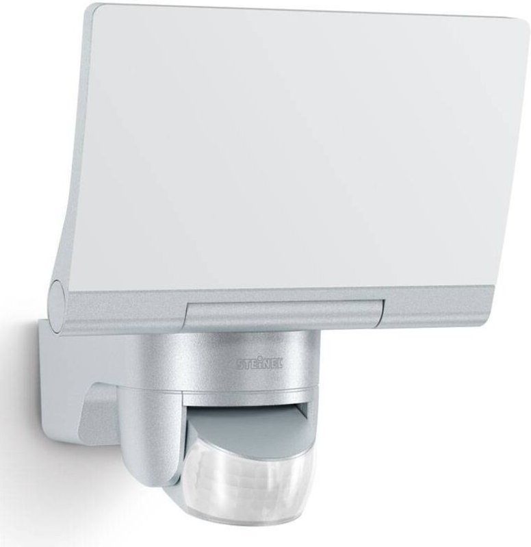 Steinel LED Strahler XLED Home 2 silber mit Bewegungsmelder