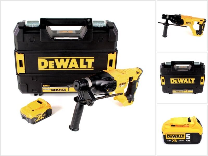 Dch 133 nt Akku Kombihammer 18V 2,6J sds plus Brushless + 1x Akku 5,0Ah + tstak - ohne Ladegerät - Dewalt