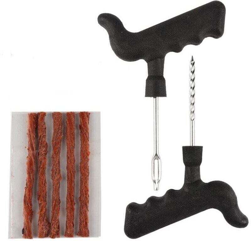 Reifenreparaturset mit Stopfen für XU, für Pkw-/Transporter-Reifenpannen usw. – Kfz-Reparaturset + Nachfüllpackung (Set ...