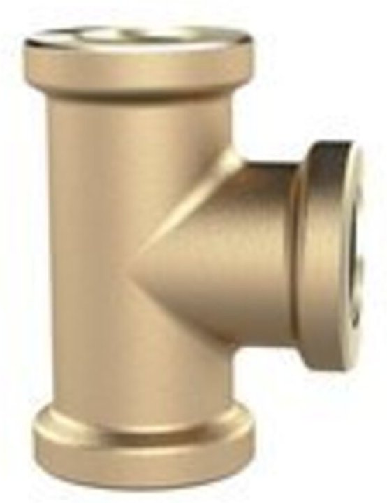 Thumbnail - T-Stück, 3 x Innengewinde, g 3/4, Druck 16 bar, Messing blank - Riegler