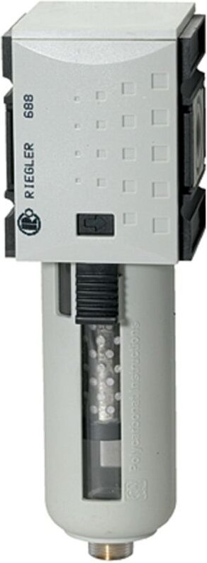 Aktivkohlefilter »futura«, PC-Behälter u. Schutzkorb, bg 2, g 3/8 - Riegler