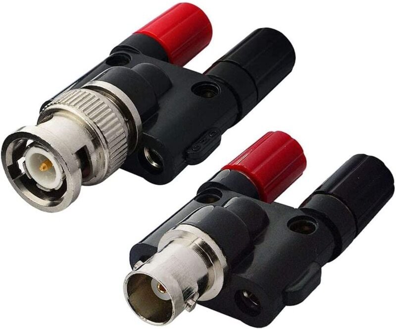 Thumbnail - Dolaso - Kits 4 Arten BNC-Stecker auf 2 x 4 mm Dual-Bananen-Buchse Stecker Jack Post RF-Koaxial-Koax-Splitter-Anschluss ...