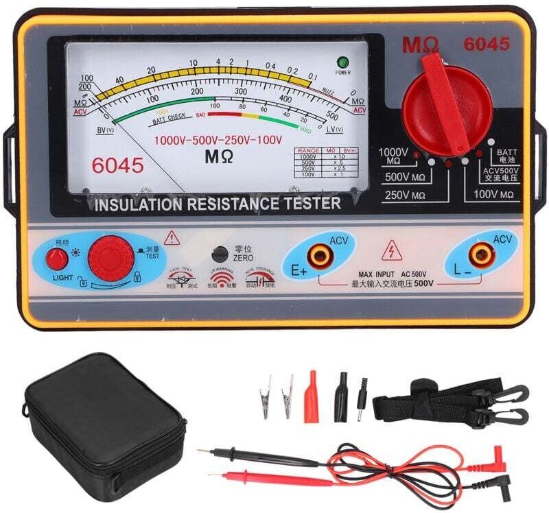 TY6045 Isolationswiderstands-Megohmmeter, 1000 v elektronisches Megohmmeter (Lieferung ohne Batterie)