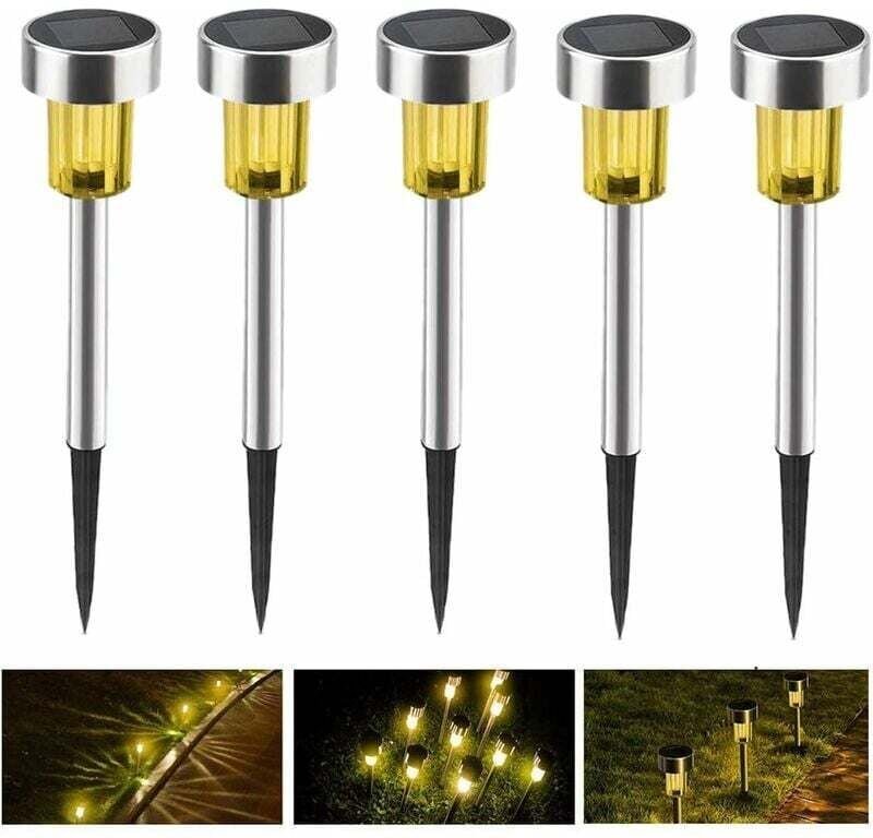 Solar-Garten-Bodenlampe für den Außenbereich, kabellose LED-Gartenlampe, Dekoration, Solar-Außenbeleuchtung für Wege, Ra...