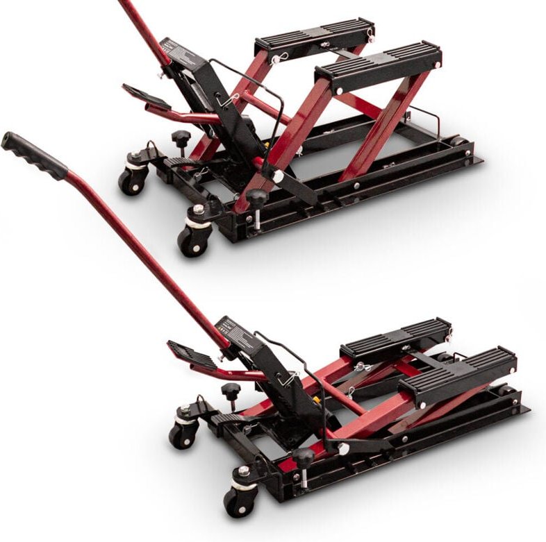 Bituxx Motorradheber Heber Montageständer Hebebühne Montageheber Motorradhebebühne Hydraulisch Lifter Bock ATV Quad bis ...