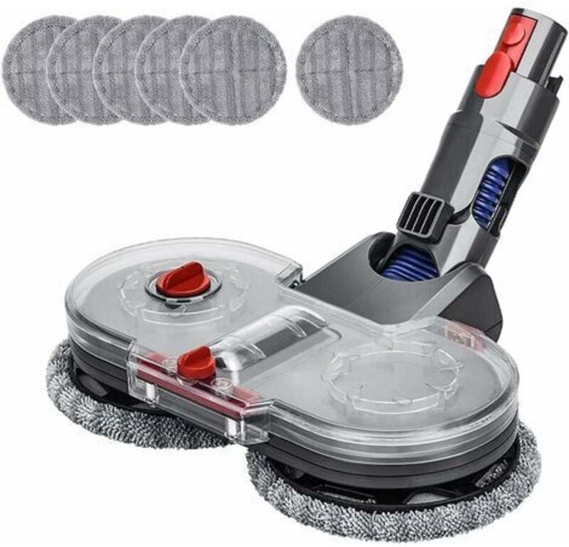 Elektrischer Wischkopf für Dyson V15 V11 V10 V8 V7 Staubsauger mit abnehmbarem Wassertank, 6 waschbare Mopp