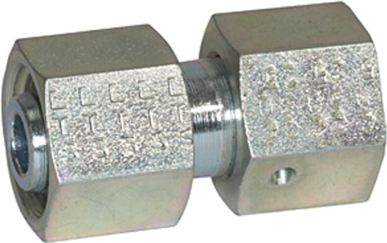 Einstellbare gerade Verschraubung, Rohr-Außen-Ø 8, Stahl verzinkt - Riegler