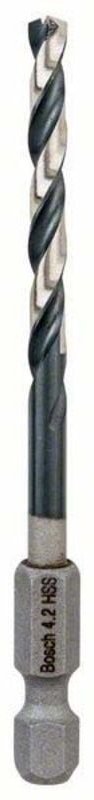 Bosch - 1x hss Spiralbohrer Impact Control mit Sechskantschaft 4,2 x 43 x 83 mm - 2608577054