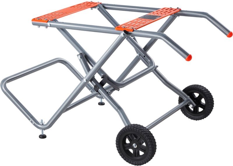 Thumbnail - Mophorn Tragbarer Tischsägenständer von, 158 kg Tragkraft, rollbarer, faltbarer Tisch mit 20,3 cm großen Gummirädern, ro...