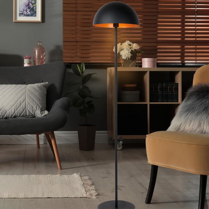 Lucide SIEMON - Stehlampe - Ø 35 cm - 1xE27 - Schwarz