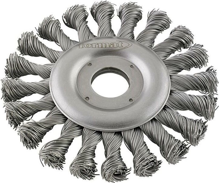 Rundbürste Rostfrei gezopft 115mm - Format