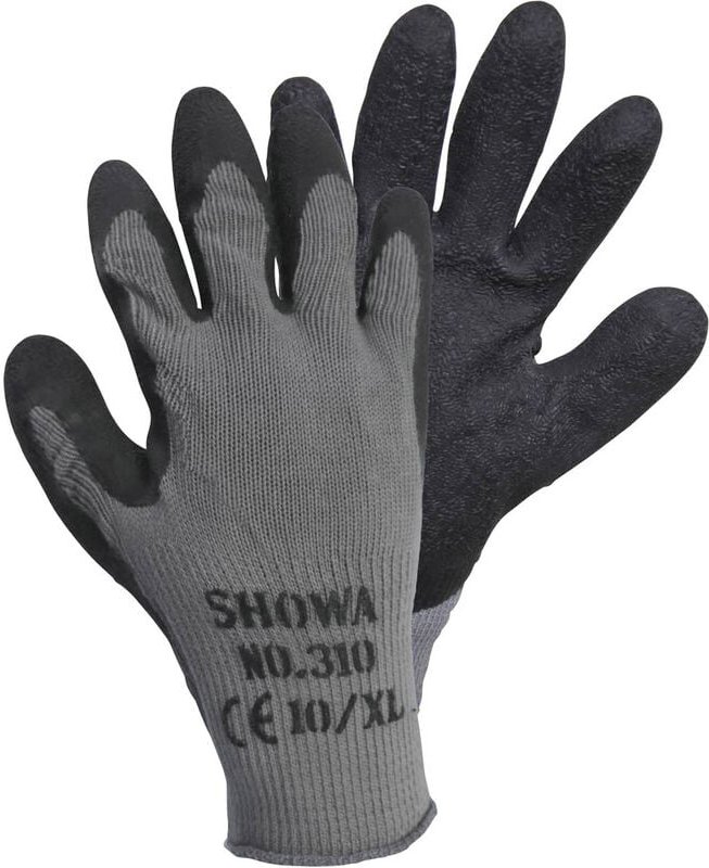 Grip Black 14905-9 Baumwolle, Polyester Arbeitshandschuh Größe (Handschuhe): 9, l en 388 cat - Showa
