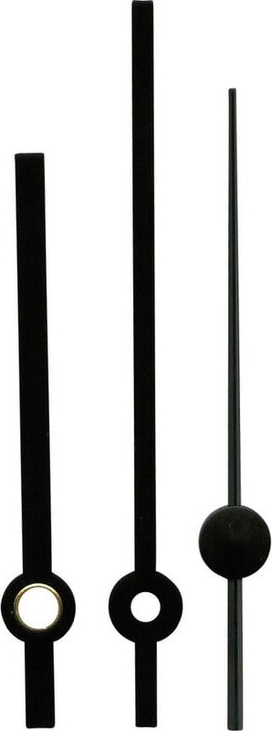 Zeigersatz Standard Aluminium Schwarz Rund