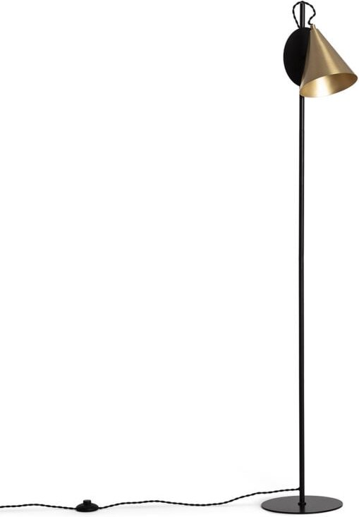 Efectoled - Stehlampe Metall Liceo Schwarz / Gold